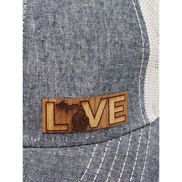 Michigan Love Snapback Hat Otto Cap Patch - Picture 2 of 7